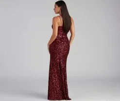 Windsor. Lyla Formal One-Shoulder Sequin Dress -Formal Dresses Online Shop 05002 1817 2