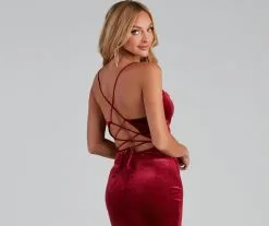 Windsor. Taylor Glitter Velvet Mermaid Dress -Formal Dresses Online Shop 05002 1822 5