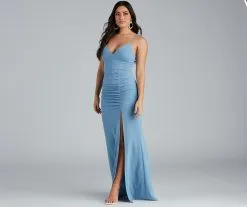 Windsor. Evanna Formal Crepe Ruched Dress 24 Windsor. Evanna Formal Crepe Ruched Dress -Formal Dresses Online Shop 05002 1847 4