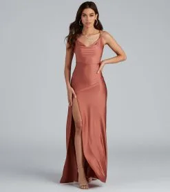 Windsor. Lessie Formal High Slit A-Line Dress 14 Windsor. Lessie Formal High Slit A-Line Dress -Formal Dresses Online Shop 05002 1901 1