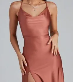 Windsor. Lessie Formal High Slit A-Line Dress 16 Windsor. Lessie Formal High Slit A-Line Dress -Formal Dresses Online Shop 05002 1901 3