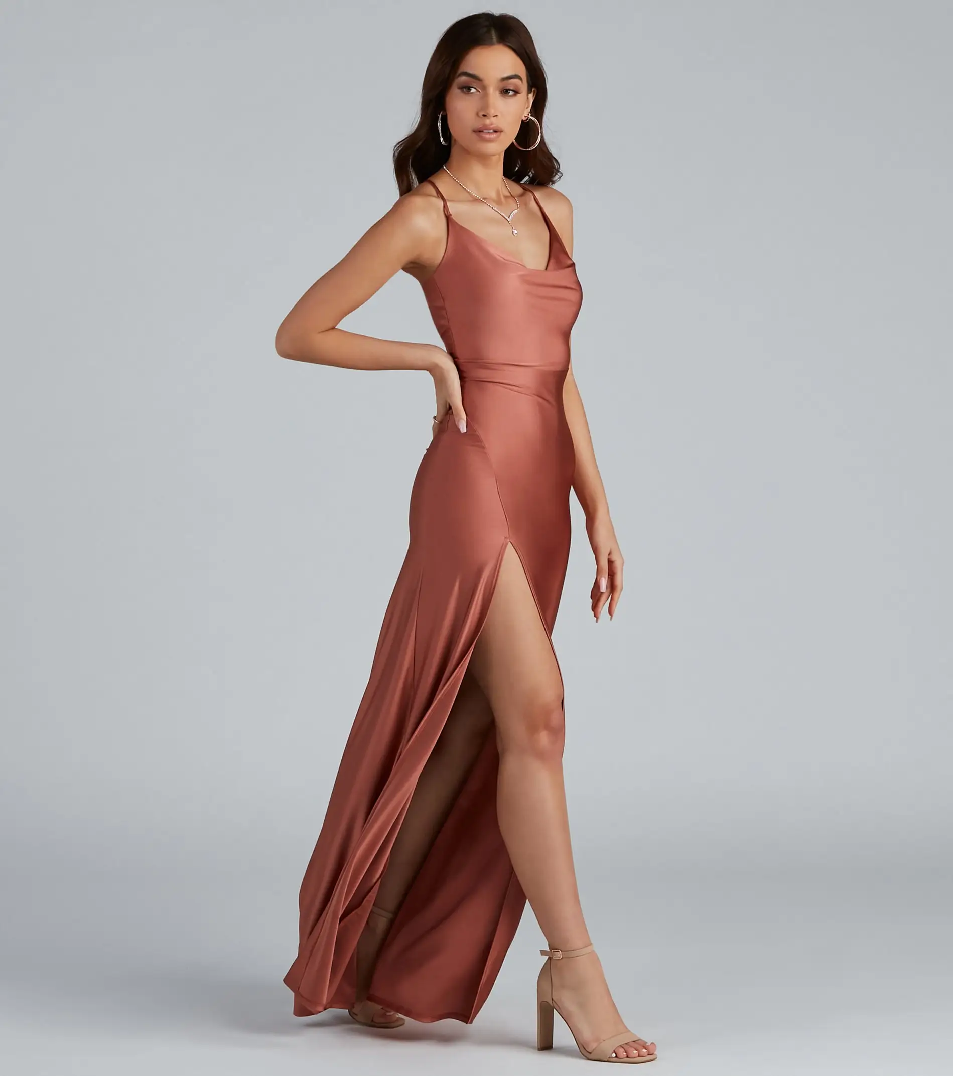 Windsor. Lessie Formal High Slit A-Line Dress 10 Windsor. Lessie Formal High Slit A-Line Dress - Image 8