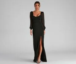 Windsor. Delanie Formal High Slit Mermaid Dress -Formal Dresses Online Shop 05002 1921 3