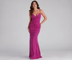 Windsor. Bianca Ruched Mermaid Formal Dress