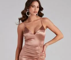 Windsor. Abigail Ruched Satin Mermaid Dress -Formal Dresses Online Shop 05002 1952 3 2714d728 4018 458c 932d 6d36896ca447