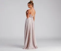 Windsor. Palmer Formal Glitter Lace Dress -Formal Dresses Online Shop 05002 1995 2 e6db425f 0d47 437a b156 df49937f0db1