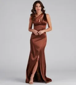 Windsor. Brenda One-Shoulder Formal Dress