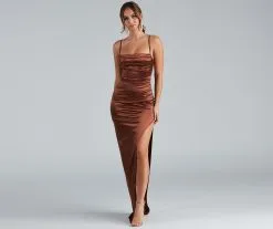 Windsor. Carmella High Slit Corset Dress 33 Windsor. Carmella High Slit Corset Dress -Formal Dresses Online Shop 05002 2017 4