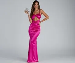Windsor. Melanie Sleeveless Cutout Mermaid Dress