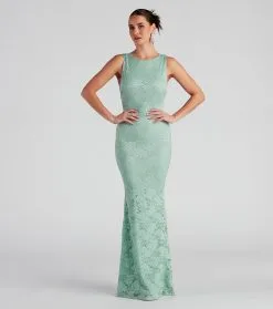 Windsor. Emery Sleeveless Lace Formal Dress