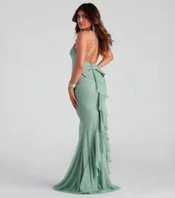 Windsor. Linda Formal Glitter Ruffled Dress -Formal Dresses Online Shop 05002 2095 2 1