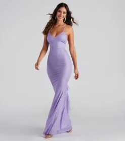 Windsor. Linda Formal Glitter Ruffled Dress -Formal Dresses Online Shop 05002 2096 3 1