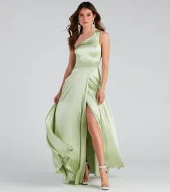 Windsor. Dorothy Formal Satin A-Line Dress -Formal Dresses Online Shop 05002 2157 3