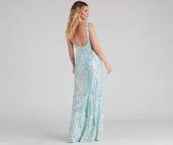 Windsor. Sylvia Formal Sequin Mermaid Long Dress -Formal Dresses Online Shop 05002 2204 2 f4c63d95 80d6 400d 9f24 9043b1272165