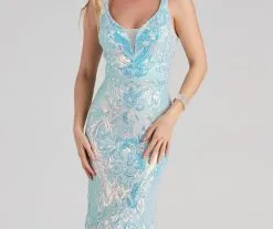 Windsor. Sylvia Formal Sequin Mermaid Long Dress -Formal Dresses Online Shop 05002 2204 4 bbe59409 3648 47cc 9351 e767fe66e9e7