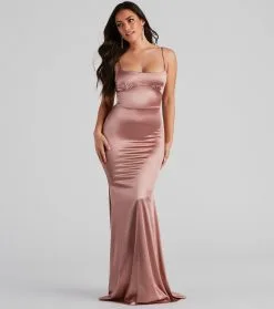 Windsor. Monica Lace-Up Formal Dress