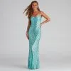 Windsor. Amara Sequin A-Line Dress