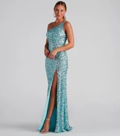 Windsor. Lyla Formal One-Shoulder Sequin Dress -Formal Dresses Online Shop 05002 2228 3 c1558297 cd51 4ad5 afec eaf77992063f