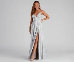 Windsor. Freya Glitter A-Line Dress