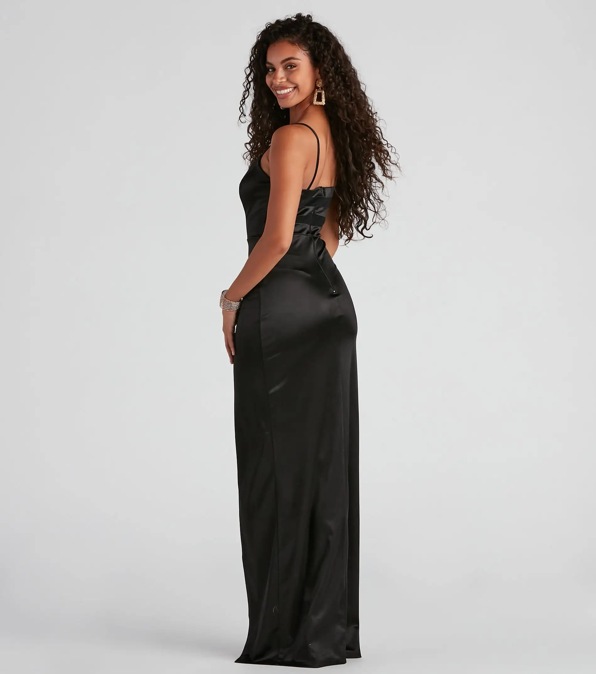 Windsor. Kairi Formal Satin A-Line Dress 8 Windsor. Kairi Formal Satin A-Line Dress - Image 6