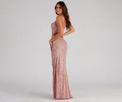 Windsor. Kristina Formal Sequin Cutout Dress -Formal Dresses Online Shop 05002 2260 2