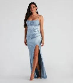 Windsor. Monae Formal Satin Corset Dress -Formal Dresses Online Shop 05002 2279 3