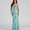Windsor. Aliyah Formal Sequin Lace Back Dress -Formal Dresses Online Shop 05002 2317 1