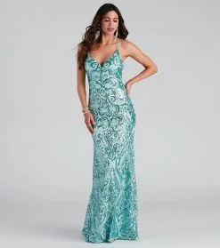 Windsor. Aliyah Formal Sequin Lace Back Dress 11 Windsor. Aliyah Formal Sequin Lace Back Dress -Formal Dresses Online Shop 05002 2317 5