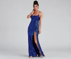 Windsor. Galilea Formal High Slit Sequin Dress 16 Windsor. Galilea Formal High Slit Sequin Dress -Formal Dresses Online Shop 05002 2321 3 1e2b8faf 7133 4c70 96ae 2908fba6c771 1