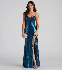 Windsor. Dorothea Formal Sequin Mermaid Dress
