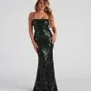 Windsor. Meara Formal A-Line Sequin Dress