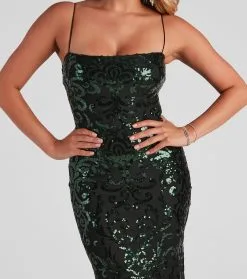 Windsor. Meara Formal A-Line Sequin Dress -Formal Dresses Online Shop 05002 2349 4