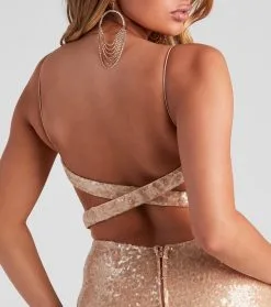 Windsor. Alyssa Formal Sequin X-Back Dress -Formal Dresses Online Shop 05002 2354 4