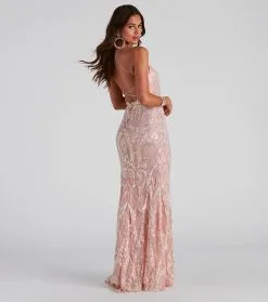 Windsor. Roxie Formal Sequin Long Dress -Formal Dresses Online Shop 05002 2361 2