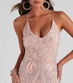 Windsor. Roxie Formal Sequin Long Dress -Formal Dresses Online Shop 05002 2361 4