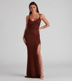 Windsor. Sara Formal Glitter Lace-Up Dress -Formal Dresses Online Shop 05002 2374 3