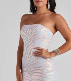 Windsor. Keishla Formal Sequin Strapless Dress -Formal Dresses Online Shop 05002 2407 4