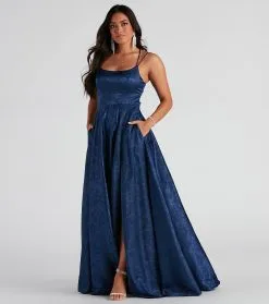 Windsor. Abby Floral Jacquard Ball Gown