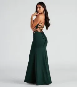 Windsor. Eden Formal Lace-Up Mermaid Dress -Formal Dresses Online Shop 05002 2424 2