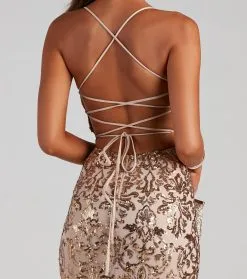 Windsor. Kinsley Formal Sequin Mermaid Dress -Formal Dresses Online Shop 05002 2453 4 6504e3a2 1581 4cd8 8275 cd88fff7b020