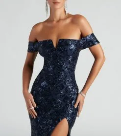 Windsor. Carter Sequin Scroll A-Line Formal Dress -Formal Dresses Online Shop 05002 2503 4 13734ae0 a76a 4d77 9c32 77ff90bb2b40