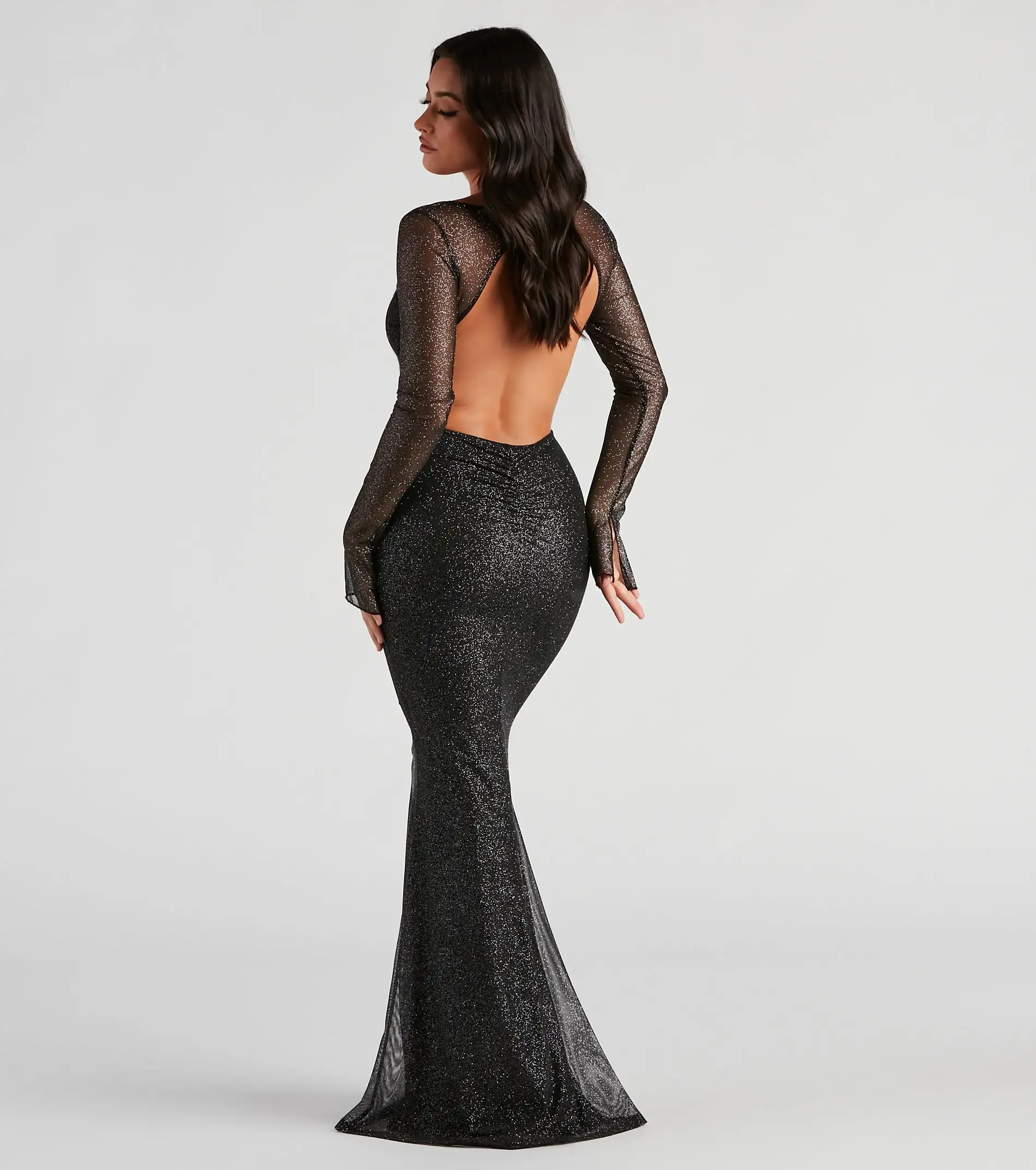 Windsor. Matilda Formal Glitter Long Dress 8 Windsor. Matilda Formal Glitter Long Dress - Image 6