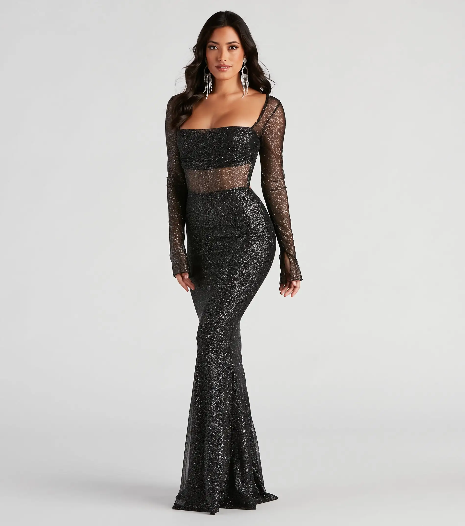 Windsor. Matilda Formal Glitter Long Dress 9 Windsor. Matilda Formal Glitter Long Dress - Image 7