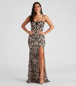 Windsor. JoJo Formal Sequin Bustier Mermaid Dress 14 Windsor. JoJo Formal Sequin Bustier Mermaid Dress -Formal Dresses Online Shop 05002 2541 1