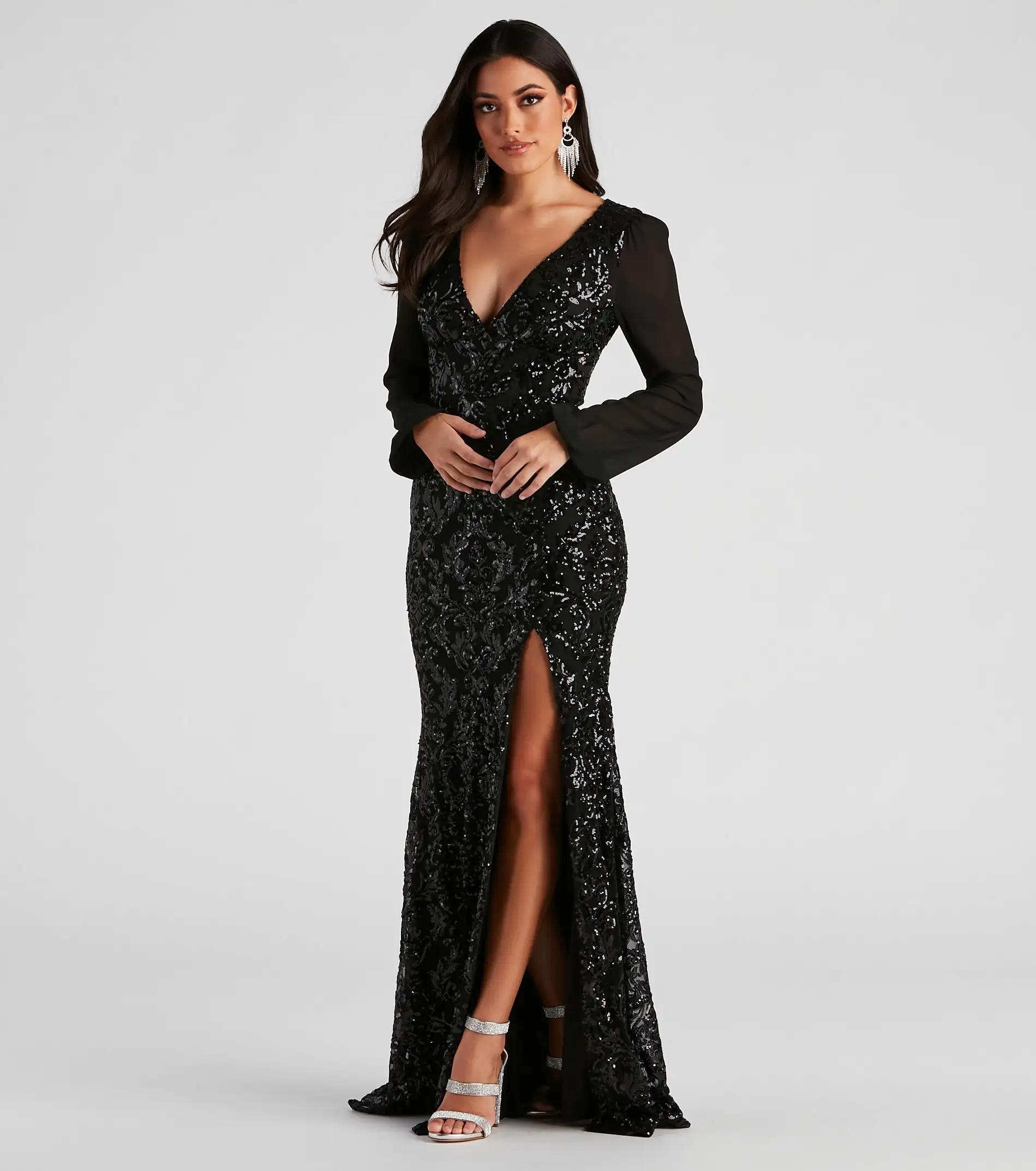 Windsor. Laurel Formal Sequin Mermaid Dress 5 Windsor. Laurel Formal Sequin Mermaid Dress - Image 3