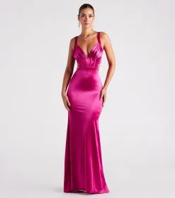 Windsor. Sloane Satin Corset Formal Dress 14 Windsor. Sloane Satin Corset Formal Dress -Formal Dresses Online Shop 05002 2773 1