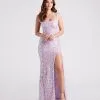 Windsor. Jovie Formal Sequin Slit Mermaid Long Dress -Formal Dresses Online Shop 05002 2844 1 1