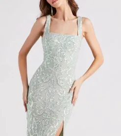 Windsor. Jovie Formal Sequin Slit Mermaid Long Dress 21 Windsor. Jovie Formal Sequin Slit Mermaid Long Dress -Formal Dresses Online Shop 05002 2862 4 1