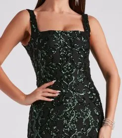 Windsor. Jovie Formal Sequin Slit Mermaid Long Dress 25 Windsor. Jovie Formal Sequin Slit Mermaid Long Dress -Formal Dresses Online Shop 05002 2864 4 1