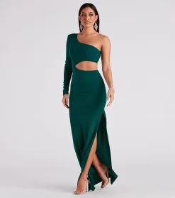 Windsor. Carrie Formal Crepe Long Dress